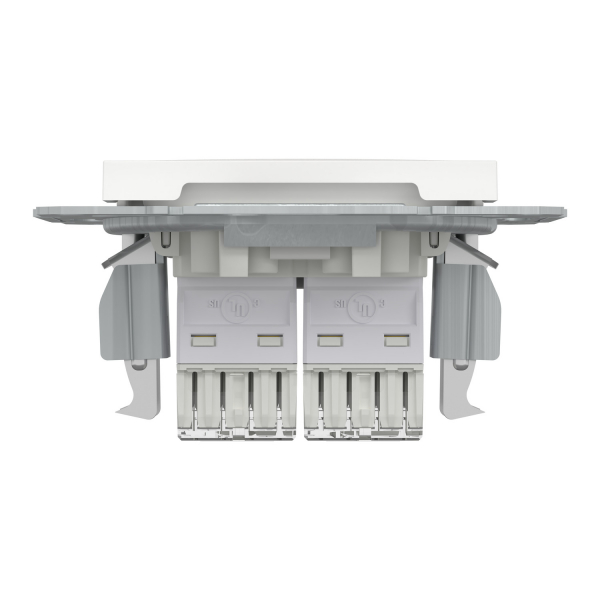 Schneider Asfora - Netzwerkdose - ISDN-​Dose CAT5e 2xRJ45